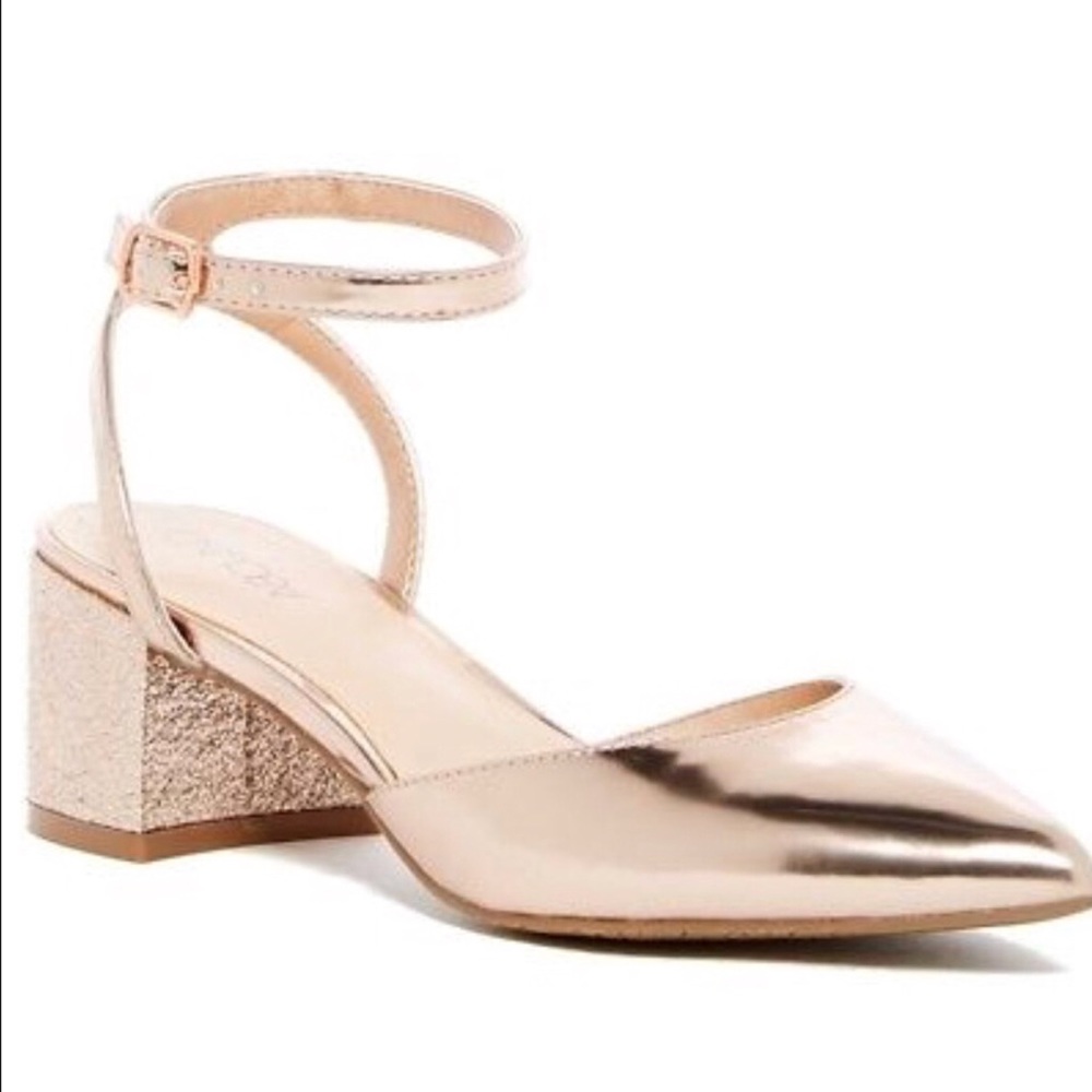 Abound Rose gold/glitter heels